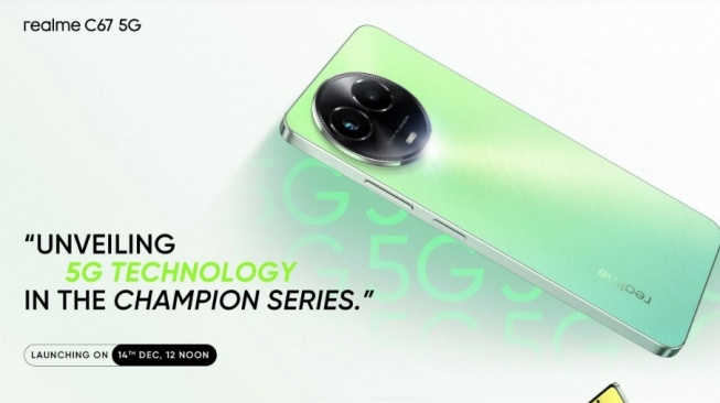 Keluarga Baru Seri C, Realme C67 5G Bawa Kamera Utama 50 MP kemudian Jeroan Handal MediaTek